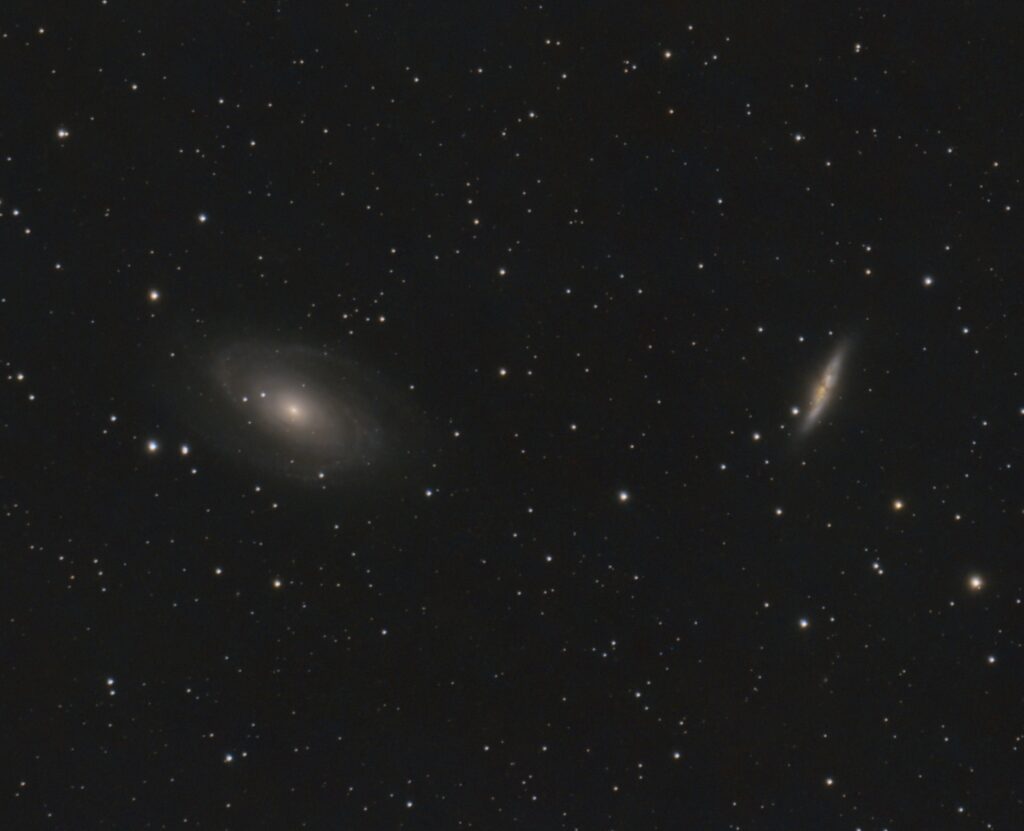 Messier 81 (Bode's Galaxy) and Messier 82 (Cigar Galaxy)