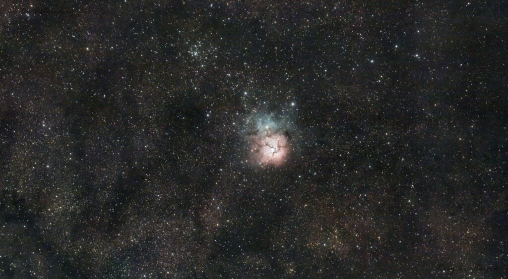Messier 20 - The Trifid Nebula, and Messier 21